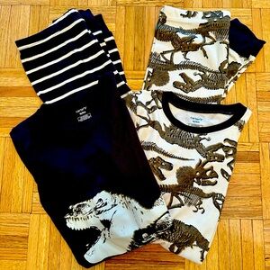 Kids Carters Dino Pajamas - 4 piece set